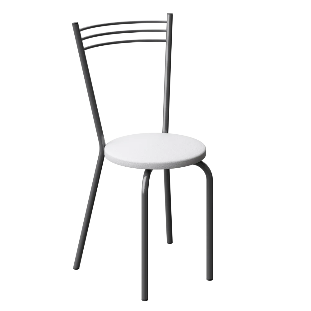 "Nika" Chair White, Graphite