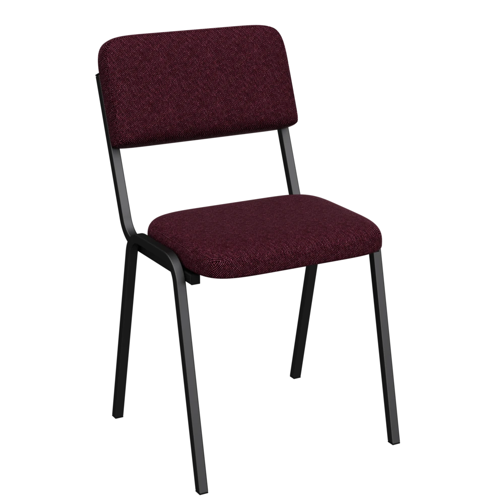 Chair "Alice" Burgundy, Black