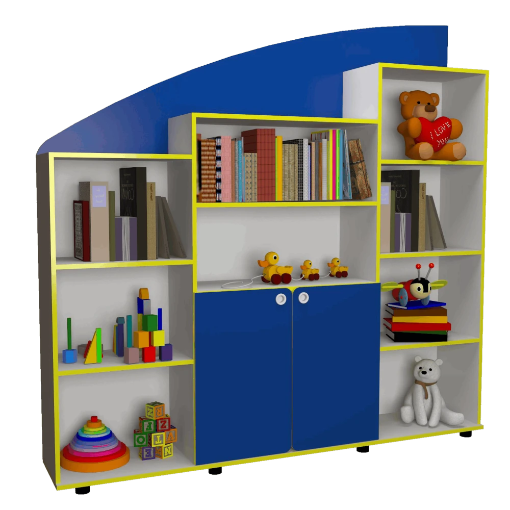 Стенка для игрушек "Анечка" Синий Стенка для игрушек "Анечка" Синий