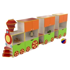 Train Toy Cabinet